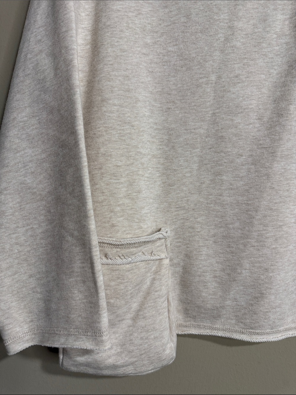 Liv by Habitat Clothes Light Cream Crewneck Pocket Sweater - Picture 2 of 5
